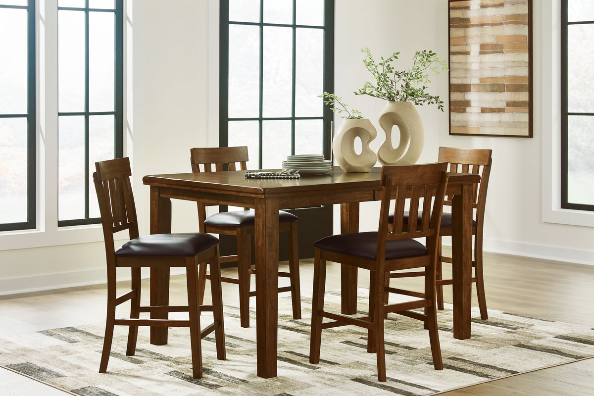 Diamond Furniture - Ashley Furniture - Ralene Counter Height Dining Table and 4 Barstools - Counter Height Dining Table and 4 Barstools - D594D11
