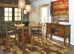 Diamond Furniture - Ashley Furniture - Ralene Dining Room - Counter Height Barstool (Set of 2) / Medium Brown - D594-224X2