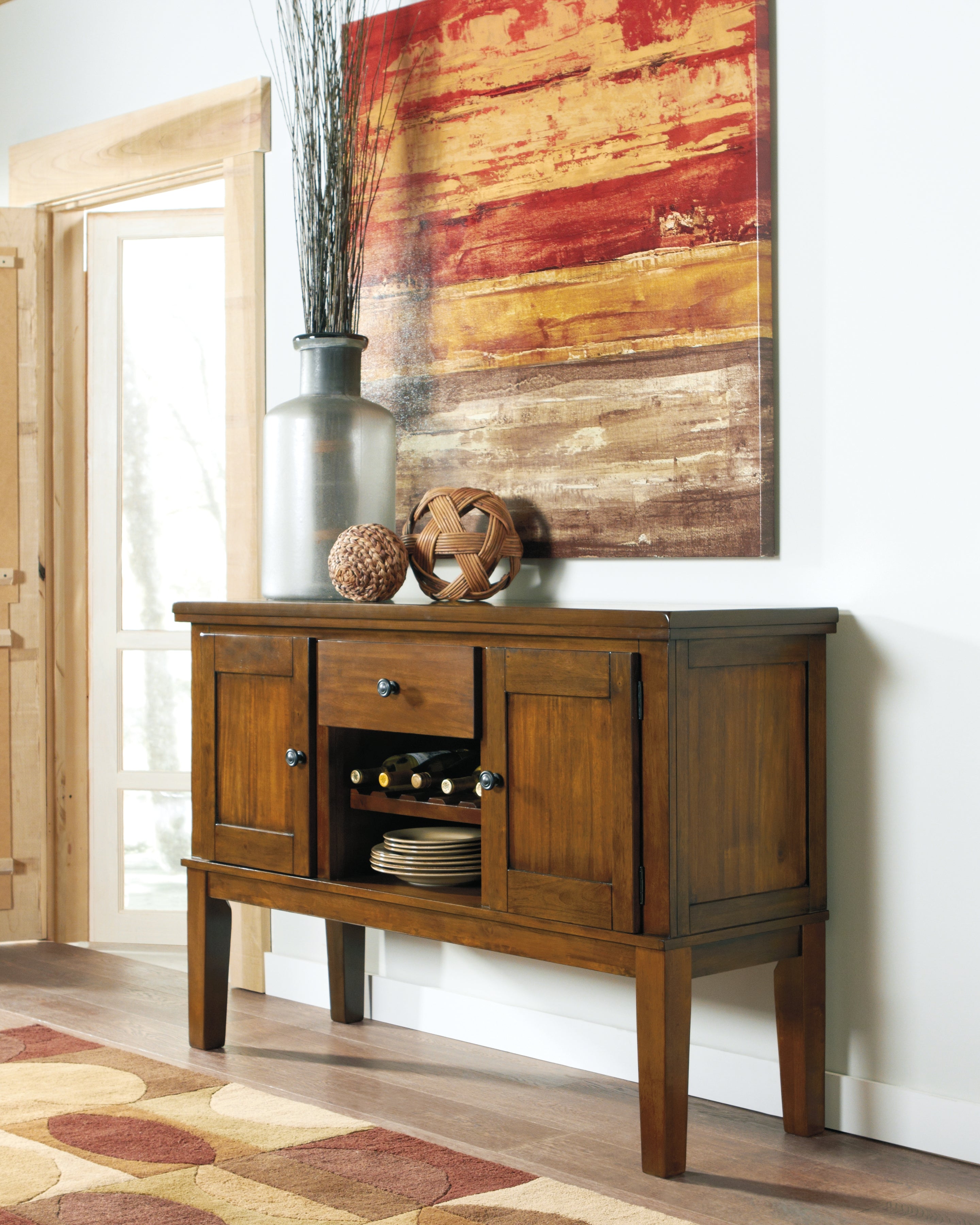 Diamond Furniture - Ashley Furniture - Ralene Dining Room - Dining Room Server / Medium Brown - D594-60