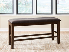 Diamond Furniture - Ashley Furniture - Haddigan Counter Height Dining Bench - DBL Counter UPH Bench (1/CN) - D596-09