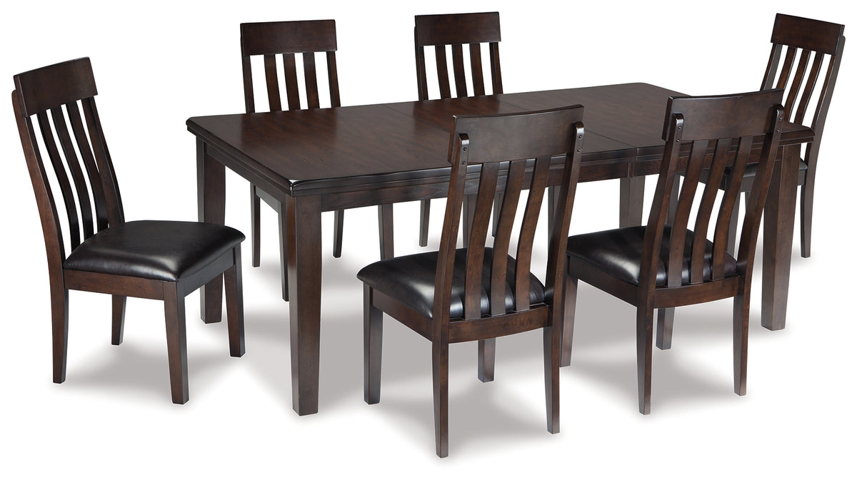 Diamond Furniture - Ashley Furniture - Haddigan Dining Table and 6 Chairs - Dining Table and 6 Chairs - D596D3