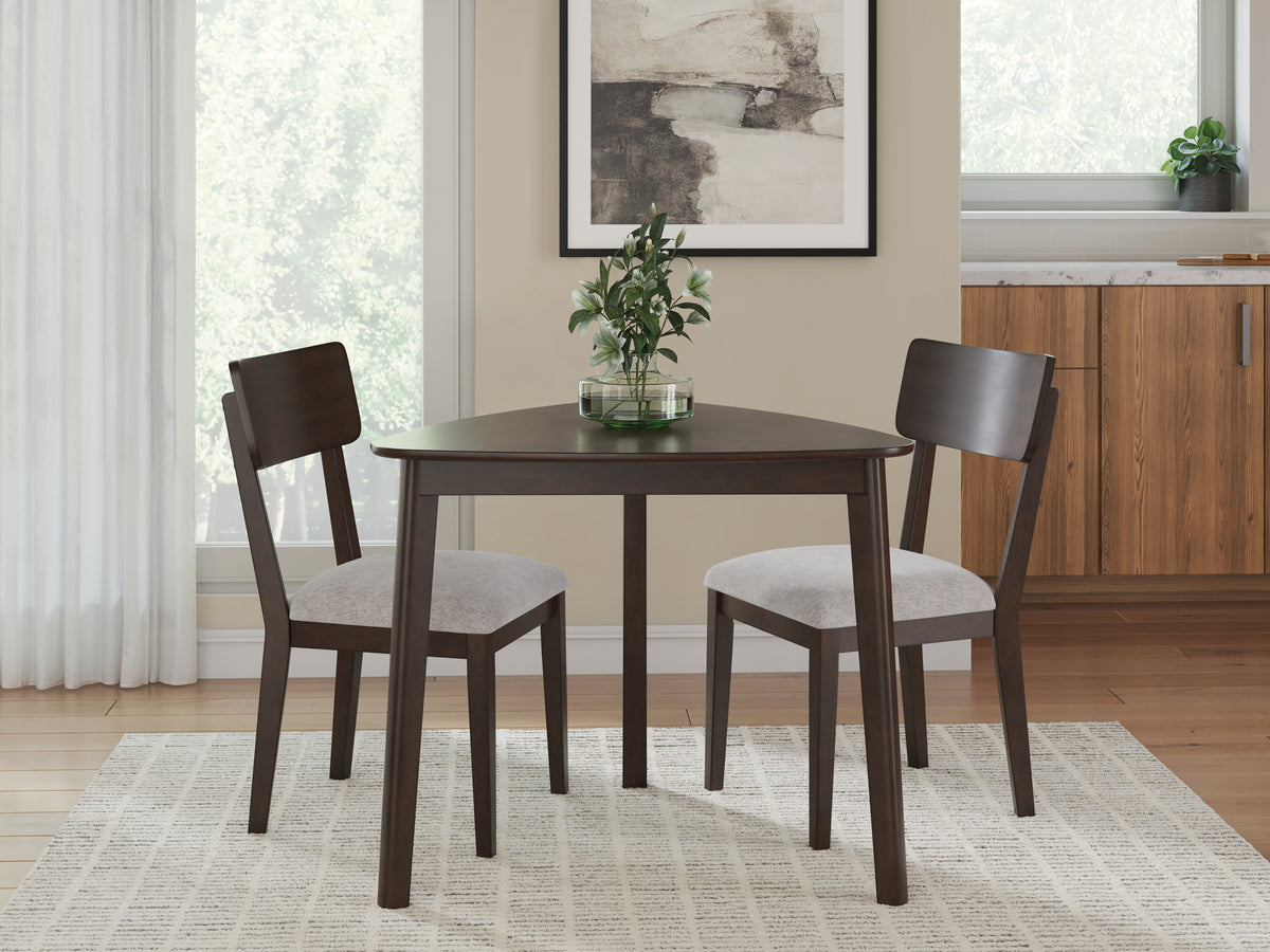 Diamond Furniture - Ashley Furniture - Mallenette Dining Table and 2 Chairs - Dining Table and 2 Chairs - PCD607D1