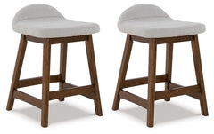 Diamond Furniture - Ashley Furniture - Lyncott Counter Height Bar Stool (Set of 2) - Counter Height Bar Stool (Set of 2) - D615-124X2