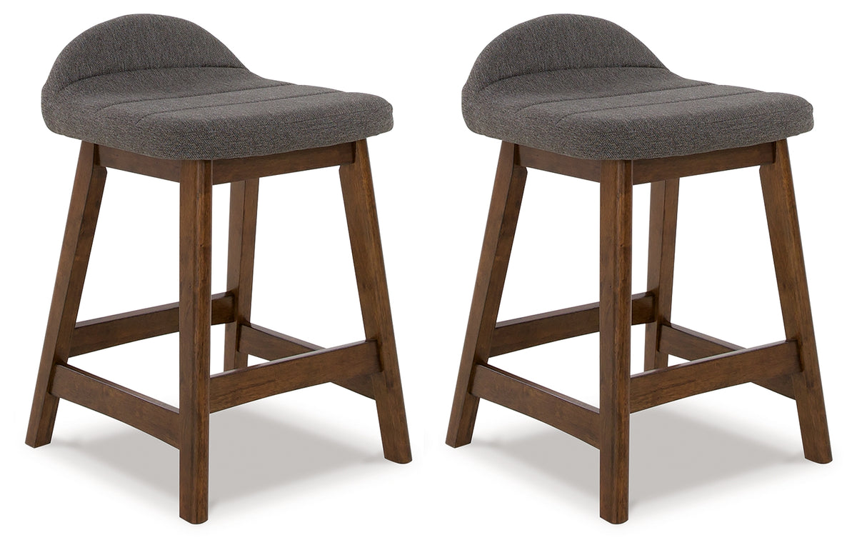 Diamond Furniture - Ashley Furniture - Lyncott Counter Height Bar Stool (Set of 2) - Counter Height Bar Stool (Set of 2) - D615-224X2