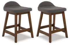 Diamond Furniture - Ashley Furniture - Lyncott Counter Height Bar Stool (Set of 2) - Counter Height Bar Stool (Set of 2) - D615-224X2