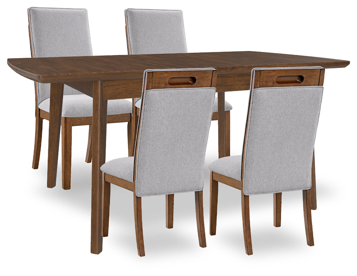 Diamond Furniture - Ashley Furniture - Lyncott Extension Dining Table and 4 Chairs - Extension Dining Table and 4 Chairs - D615D19
