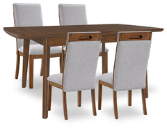 Diamond Furniture - Ashley Furniture - Lyncott Extension Dining Table and 4 Chairs - Extension Dining Table and 4 Chairs - D615D19