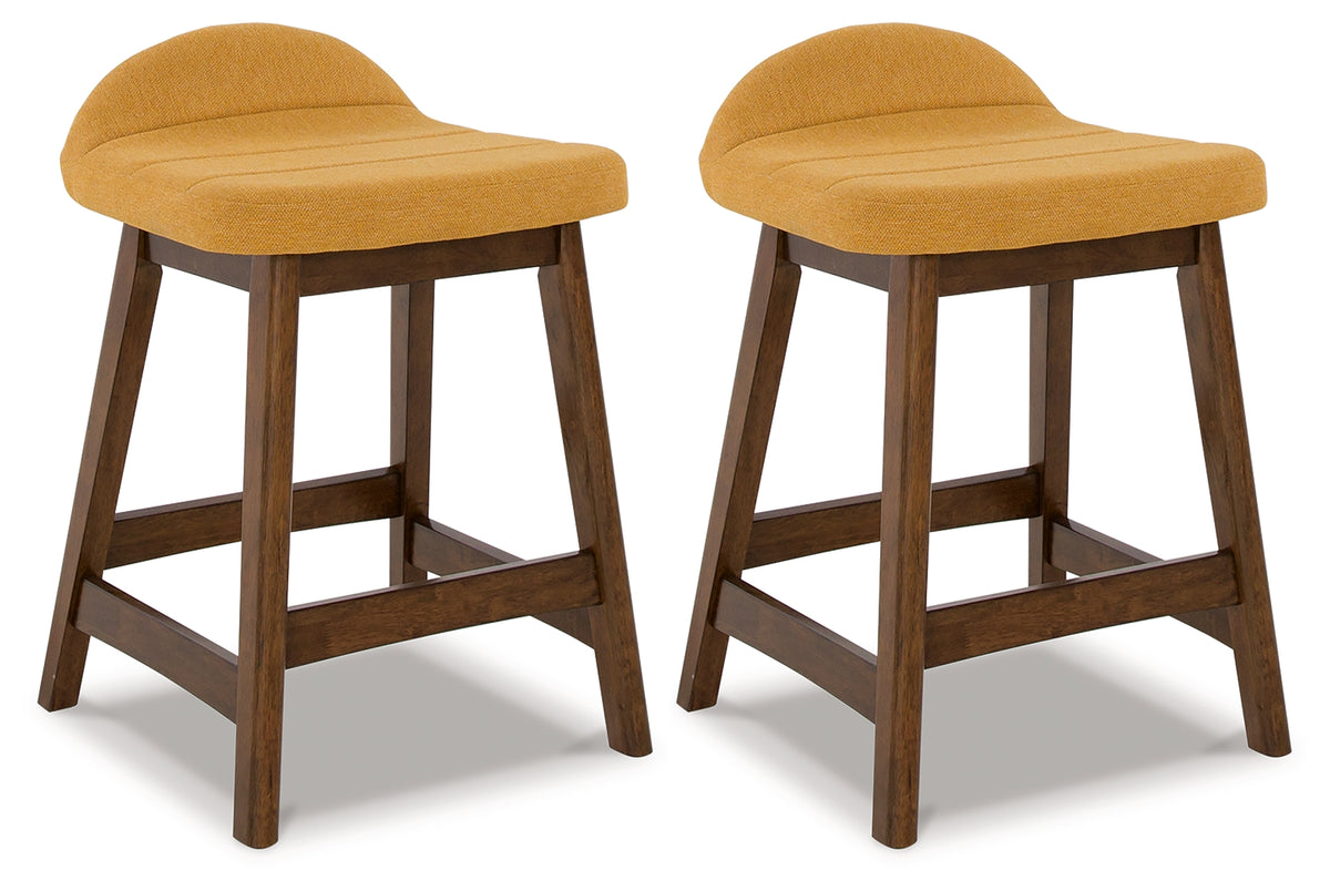 Diamond Furniture - Ashley Furniture - Lyncott Counter Height Bar Stool (Set of 2) - Counter Height Bar Stool (Set of 2) - D615-424X2