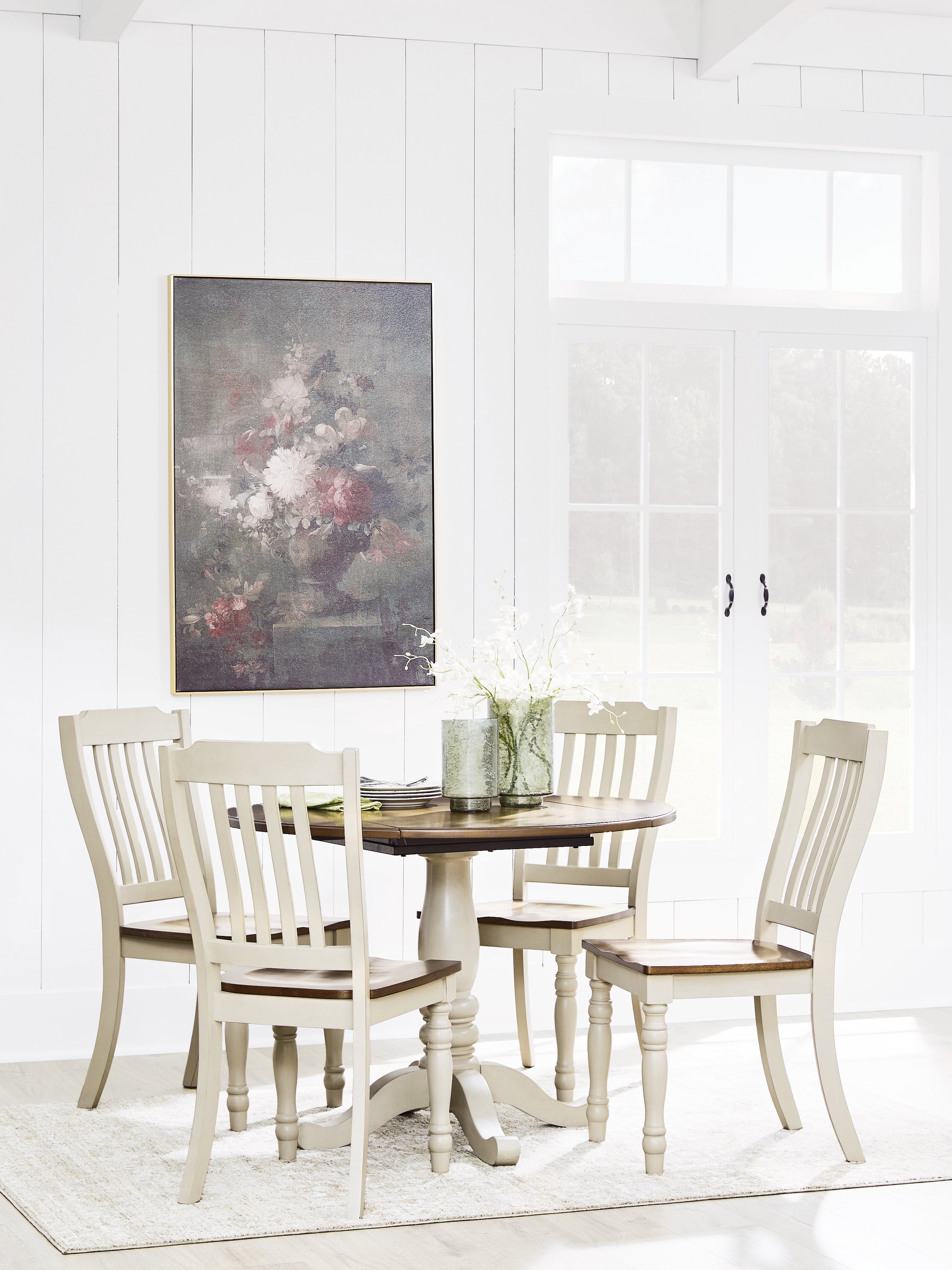 Diamond Furniture - Ashley Furniture - Wirloni Dining Table and 4 Chairs - Dining Table and 4 Chairs - PCD616D1