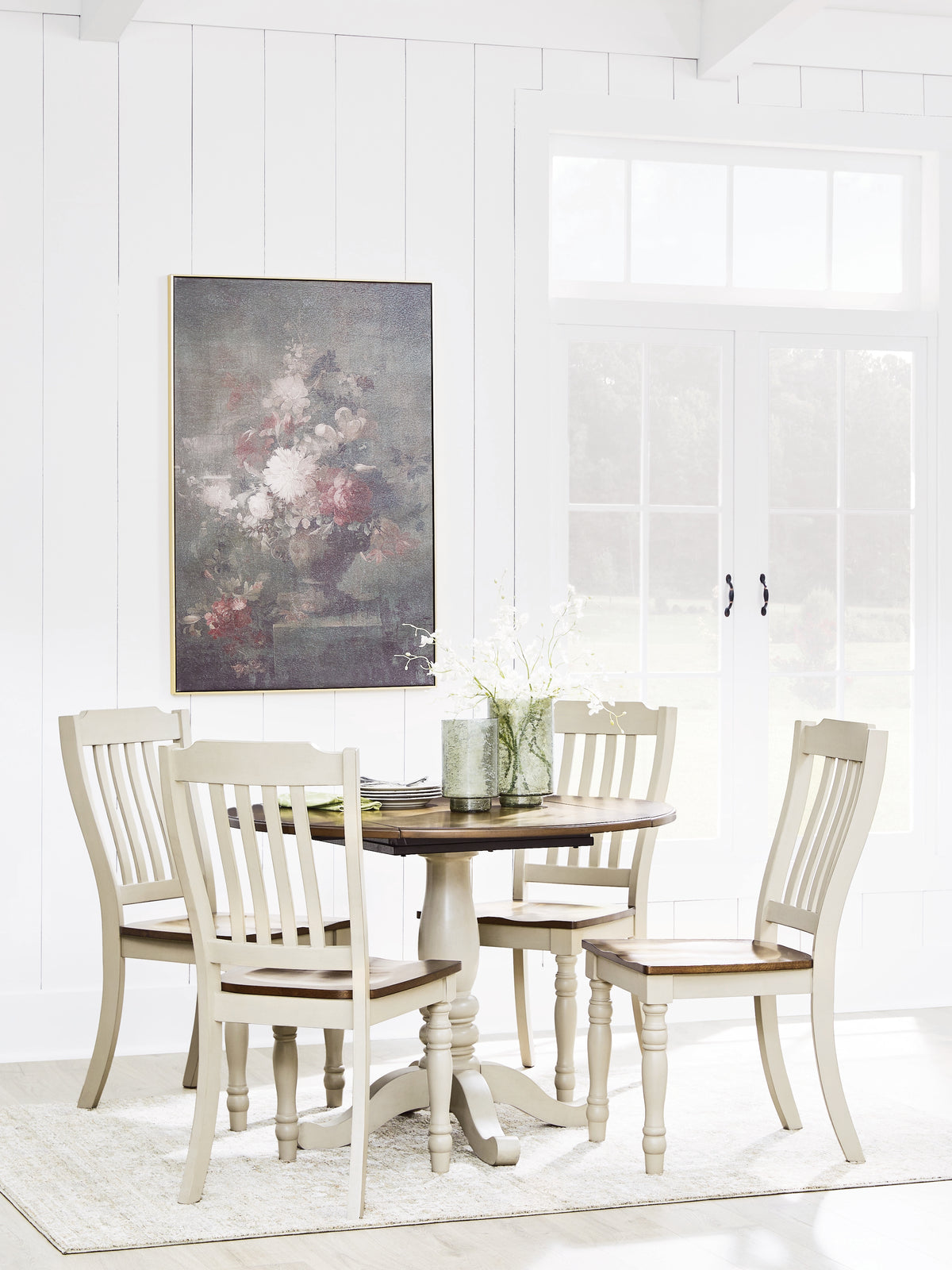 Diamond Furniture - Ashley Furniture - Wirloni Dining Table and 4 Chairs - Dining Table and 4 Chairs - PCD616D1