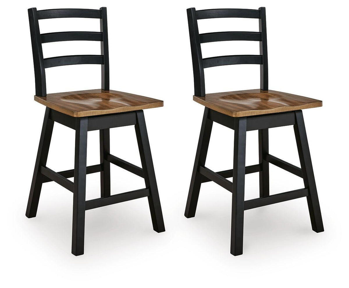 Diamond Furniture - Ashley Furniture - Wildenauer Counter Height Barstool (Set of 2) - Counter Height Barstool (Set of 2) - D634-224X2