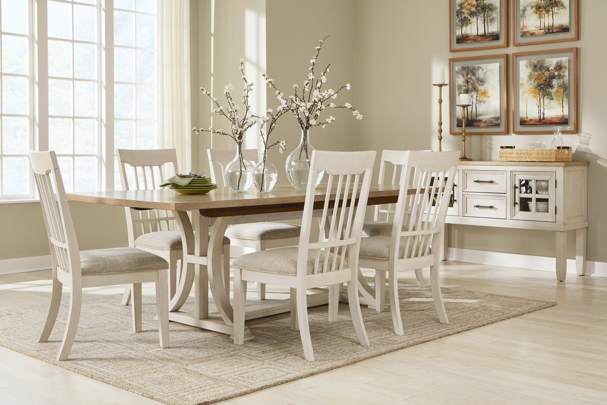 Diamond Furniture - Ashley Furniture - Shaybrock Dining Table and 6 Chairs - Dining Table and 6 Chairs - D683D4