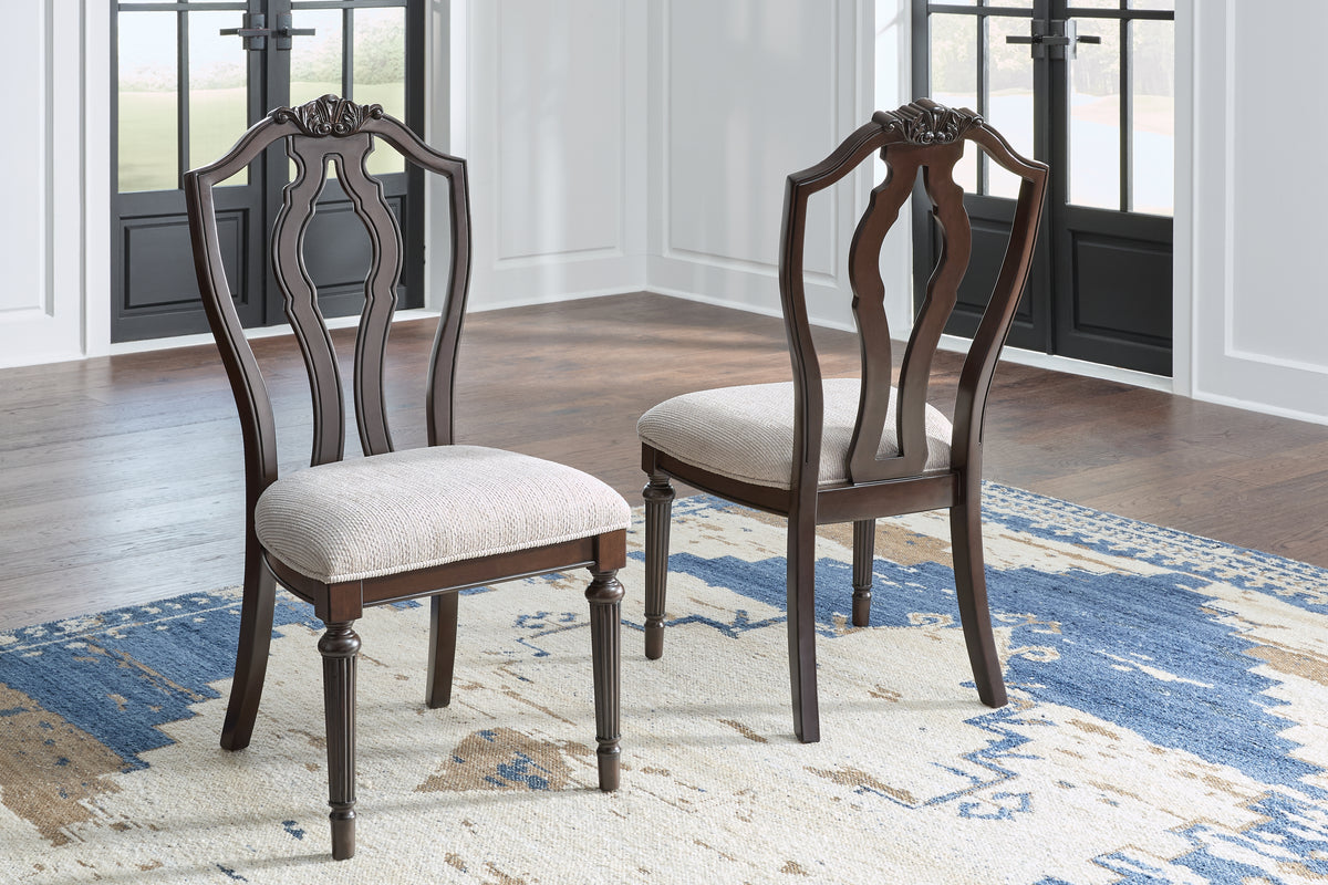 Diamond Furniture - Ashley Furniture - Lavinton Dining Room - Dining Chair (Set of 2) / Tan/Brown - D764-01X2