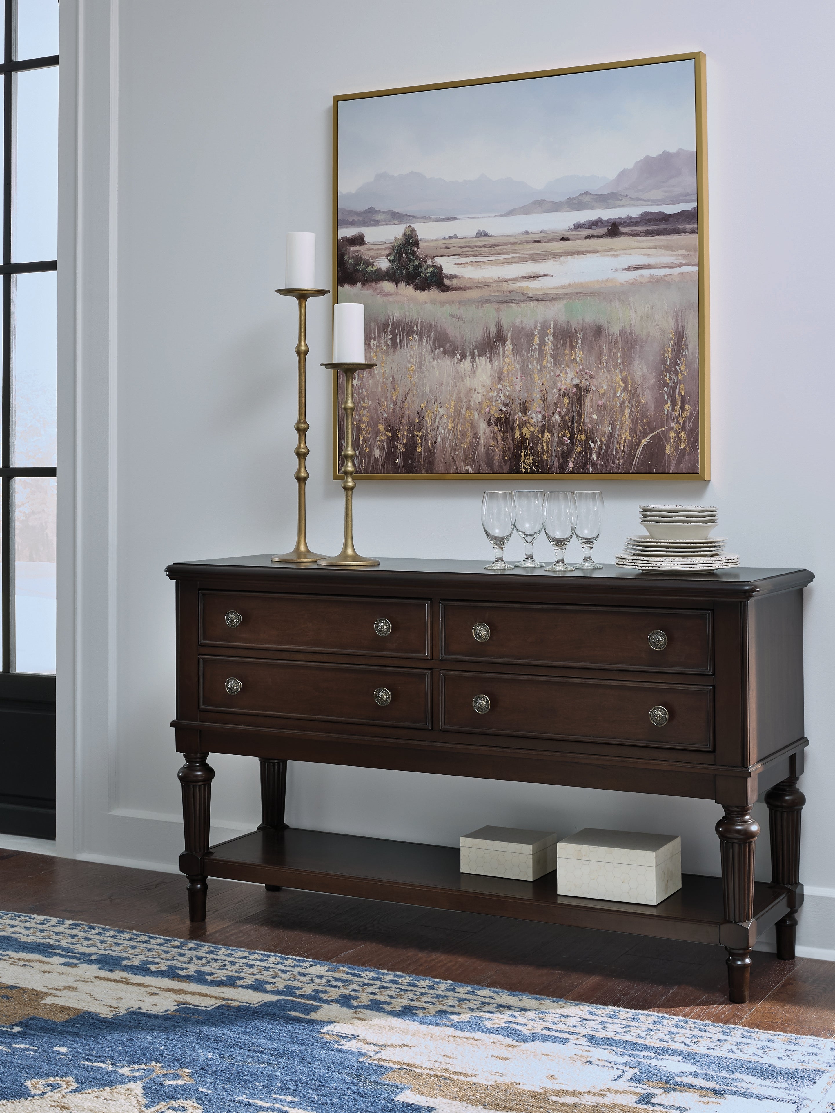 Diamond Furniture - Ashley Furniture - Lavinton Dining Room - Dining Room Server / Brown - D764-60