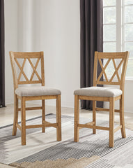 Diamond Furniture - Ashley Furniture - Havonplane Barstool (Set of 2) - Barstool (Set of 2) - D773-124X2