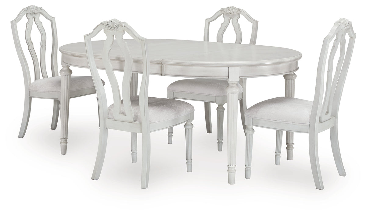 Diamond Furniture - Ashley Furniture - Montelaine Extension Dining Table and 4 Chairs - Extension Dining Table and 4 Chairs - D795D1