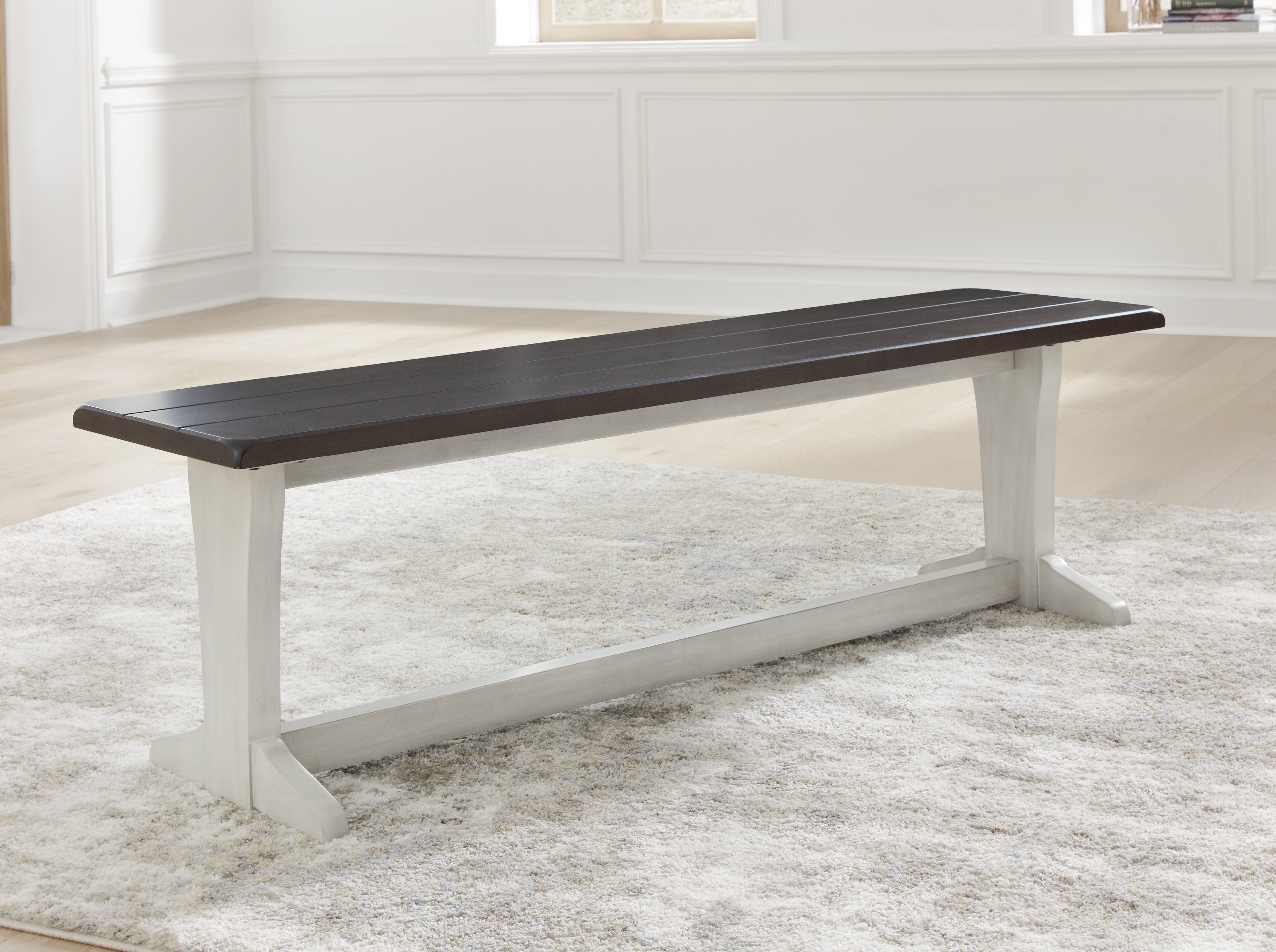 Diamond Furniture - Ashley Furniture - Darborn Dining Room - Dining Table / Gray/Brown / 40"W x 78"D x 30"H - D796D3