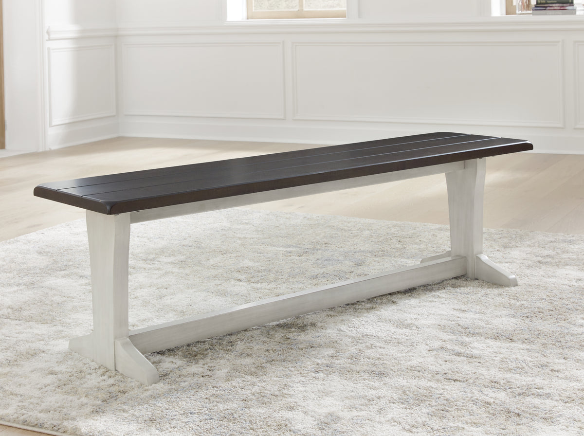 Diamond Furniture - Ashley Furniture - Darborn Dining Room - Dining Table / Gray/Brown / 40"W x 78"D x 30"H - D796D3
