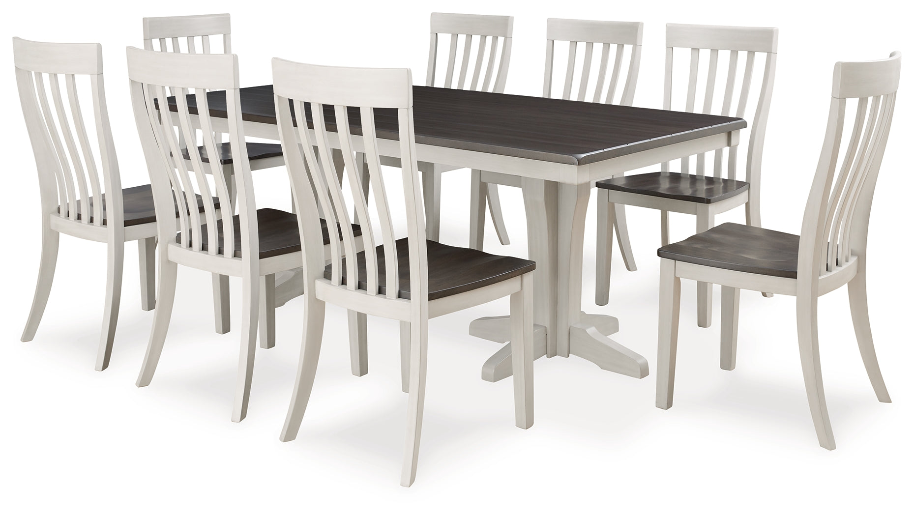 Diamond Furniture - Ashley Furniture - Darborn Dining Table and 8 Chairs - Dining Table and 8 Chairs - D796D5