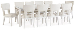 Diamond Furniture - Ashley Furniture - Chalanna Dining Table and 10 Chairs - Dining Table and 10 Chairs - D822D4