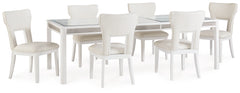 Diamond Furniture - Ashley Furniture - Chalanna Dining Table and 6 Chairs - Dining Table and 6 Chairs - D822D2