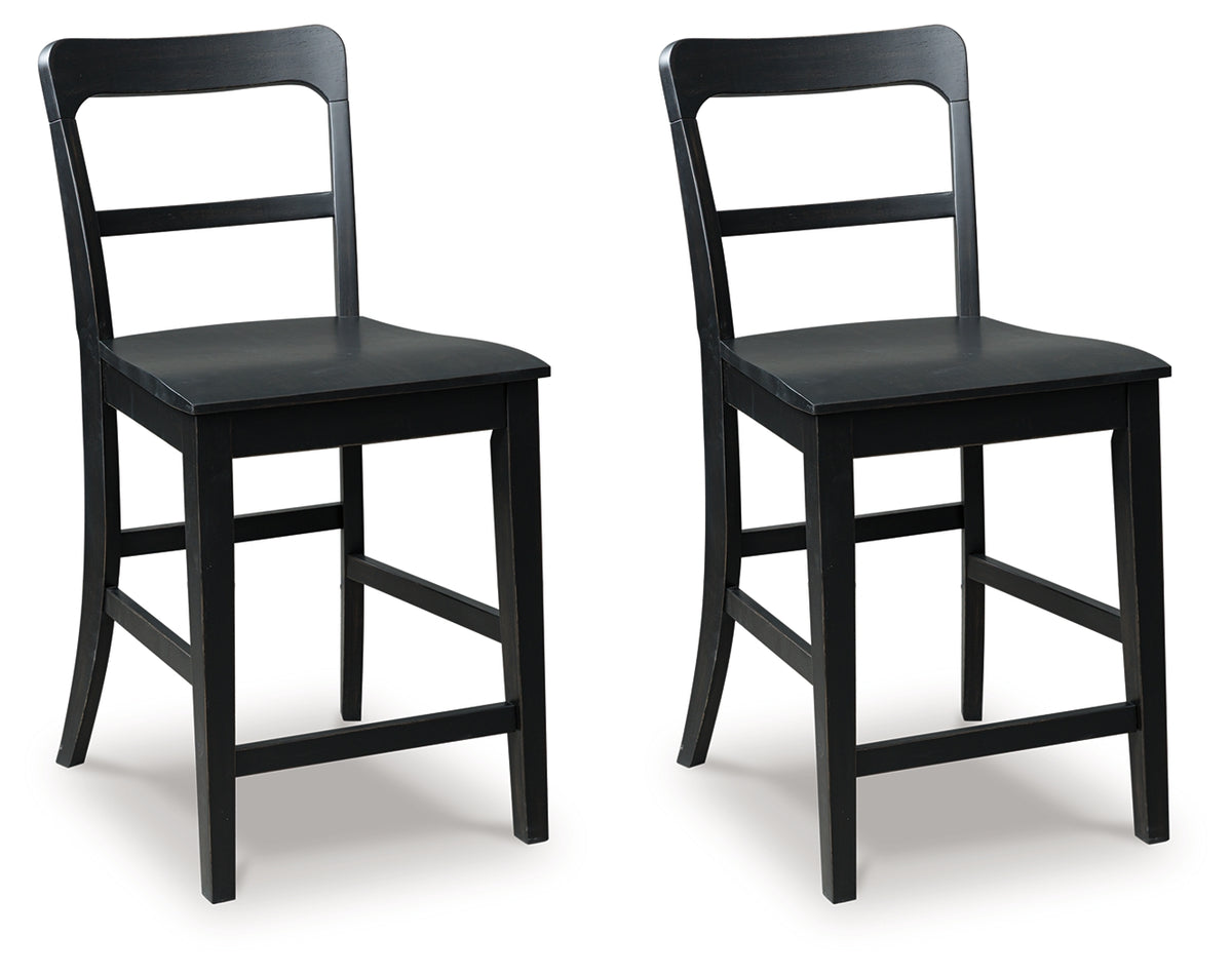 Diamond Furniture - Ashley Furniture - Greddinton Counter Height Barstool (Set of 2) - Counter Height Barstool (Set of 2) / Multi - PCD824-124X2