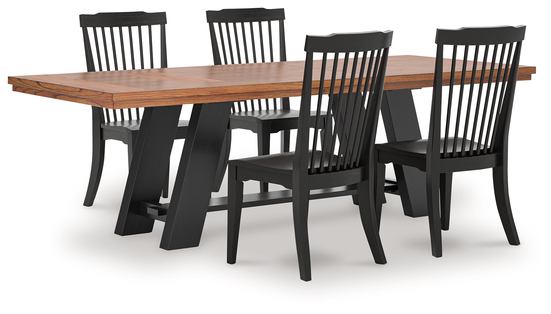 Diamond Furniture - Ashley Furniture - Greddinton Extension Dining Table and 4 Chairs - Extension Dining Table and 4 Chairs - PCD824D32