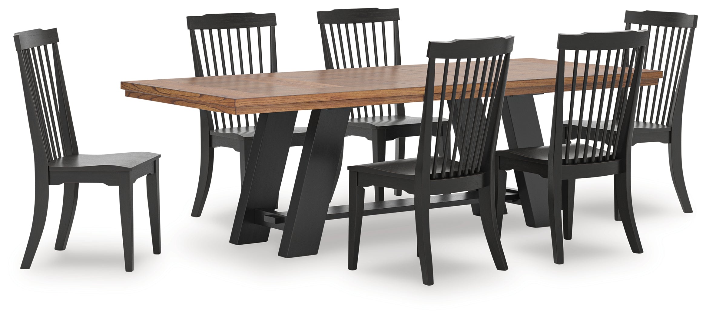 Diamond Furniture - Ashley Furniture - Greddinton Extension Dining Table and 6 Chairs - Extension Dining Table and 6 Chairs - PCD824D33