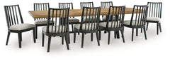 Diamond Furniture - Ashley Furniture - Galliden Extension Dining Table and 10 Chairs - Extension Dining Table and 10 Chairs - D841D13