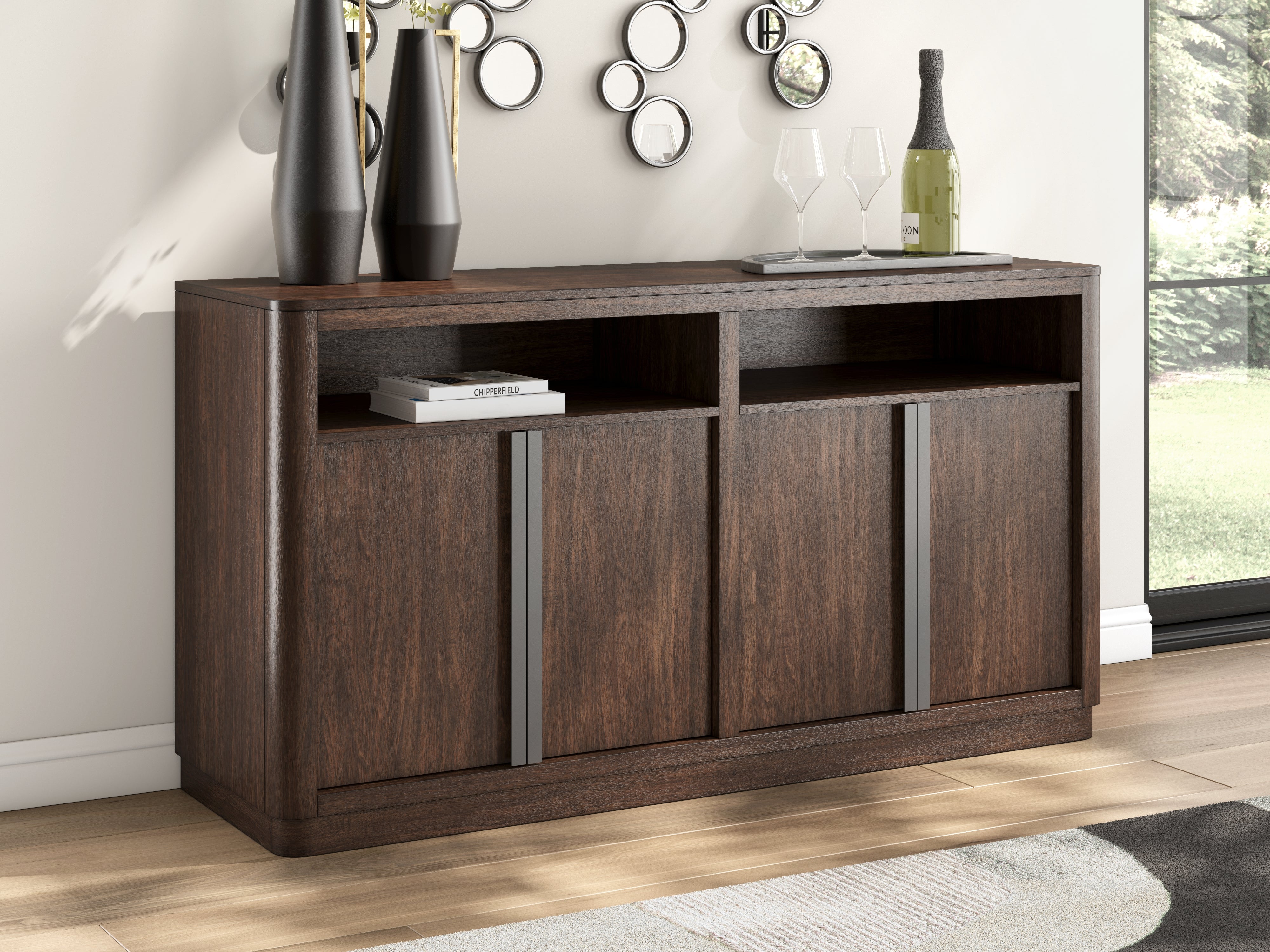 Diamond Furniture - Ashley Furniture - Dilenno Dining Server - Dining Room Server / Dark Brown - PCD857-60