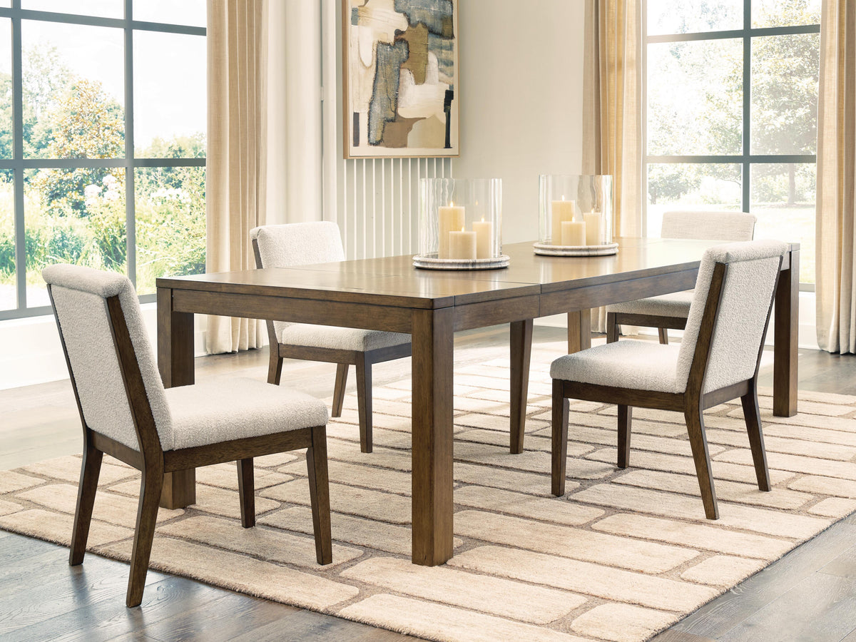 Diamond Furniture - Ashley Furniture - Marxmore Extension Dining Table and 4 Chairs - Extension Dining Table and 4 Chairs - D863D1