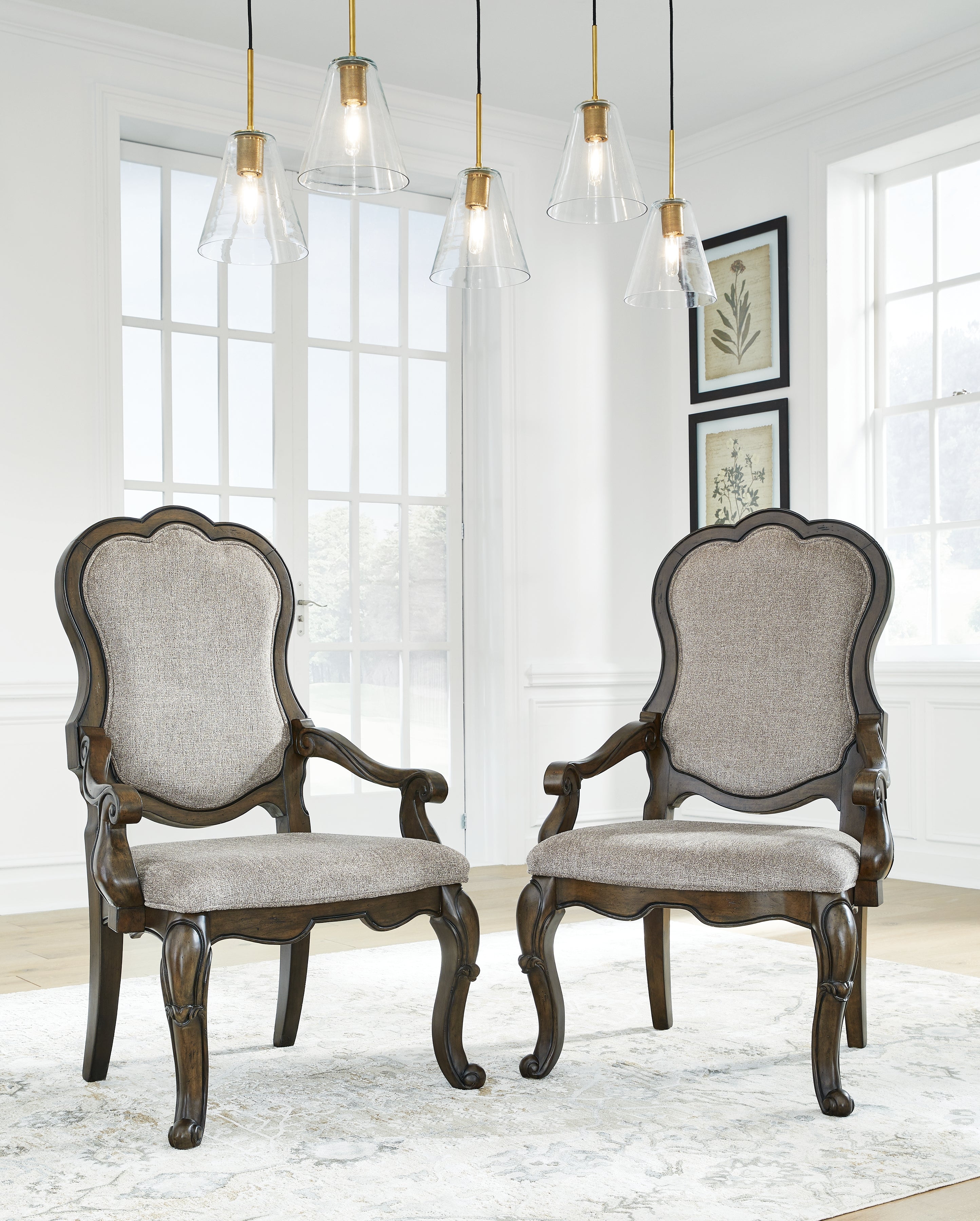 Diamond Furniture - Ashley Furniture - Maylee Dining Room - Dining Chair (Set of 2) / Dark Brown - D947-01AX2