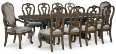 Diamond Furniture - Ashley Furniture - Maylee Dining Table and 10 Chairs - Dining Table and 10 Chairs - D947D14