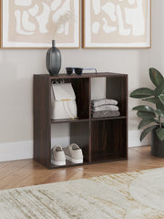 Diamond Furniture - Ashley Furniture - Glosmount Four Cube Organizer - Four Cube Organizer / Cherry/Light Brown - EA1055-2X2