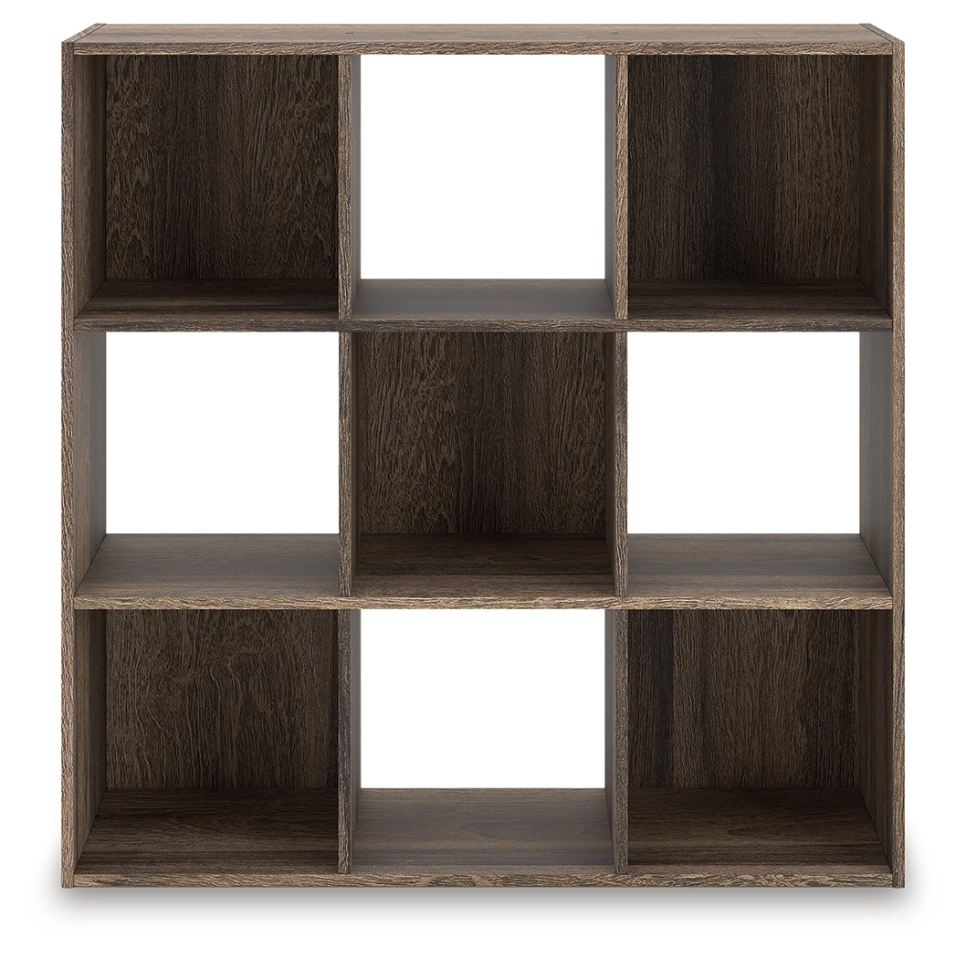 Diamond Furniture - Ashley Furniture - Shallifer Nine Cube Organizer - Nine Cube Organizer / Brown - EA1104-3X3