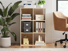 Diamond Furniture - Ashley Furniture - Piperton Six Cube Organizer - Six Cube Organizer / Charcoal - EA5514-3X2