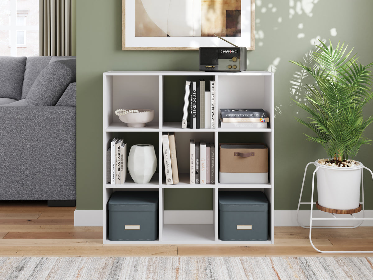 Diamond Furniture - Ashley Furniture - Onita Nine Cube Organizer - Nine Cube Organizer / White - EA9630-3X3