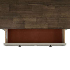 5-Drawer Chest in Medium Brown and Washed Stone