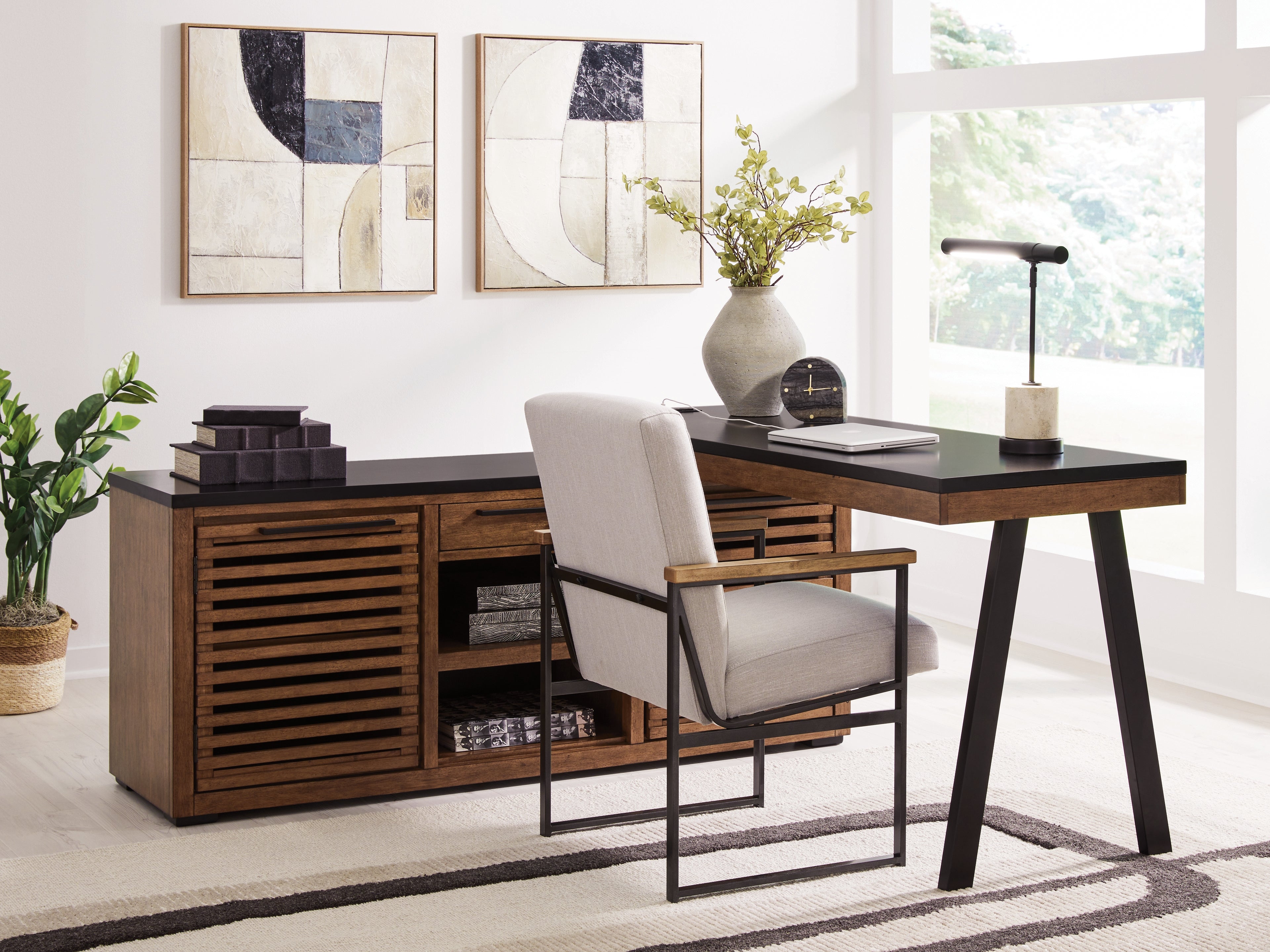 Diamond Furniture - Ashley Furniture - Kallari Credenza with Desk Return - Credenza with Desk Return - H737H1