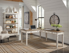 Diamond Furniture - Ashley Furniture - Realyn Home Office Desk and Bookcase - Home Office Desk and Bookcase - H743H3