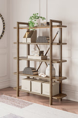 Diamond Furniture - Ashley Furniture - Roanhowe Bookcase - Bookcase / Brown - H769-70
