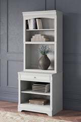 Diamond Furniture - Ashley Furniture - Kanwyn Bookcase - Bookcase / Whitewash - H777H8