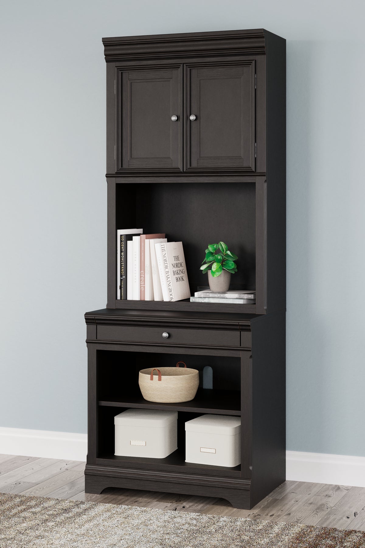 Diamond Furniture - Ashley Furniture - Beckincreek Bookcase - Bookcase / Black - H778H7