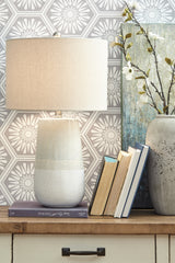 Diamond Furniture - Ashley Furniture - Shavon Lighting - Table Lamp (Set of 2) / Beige/White - L100724X2