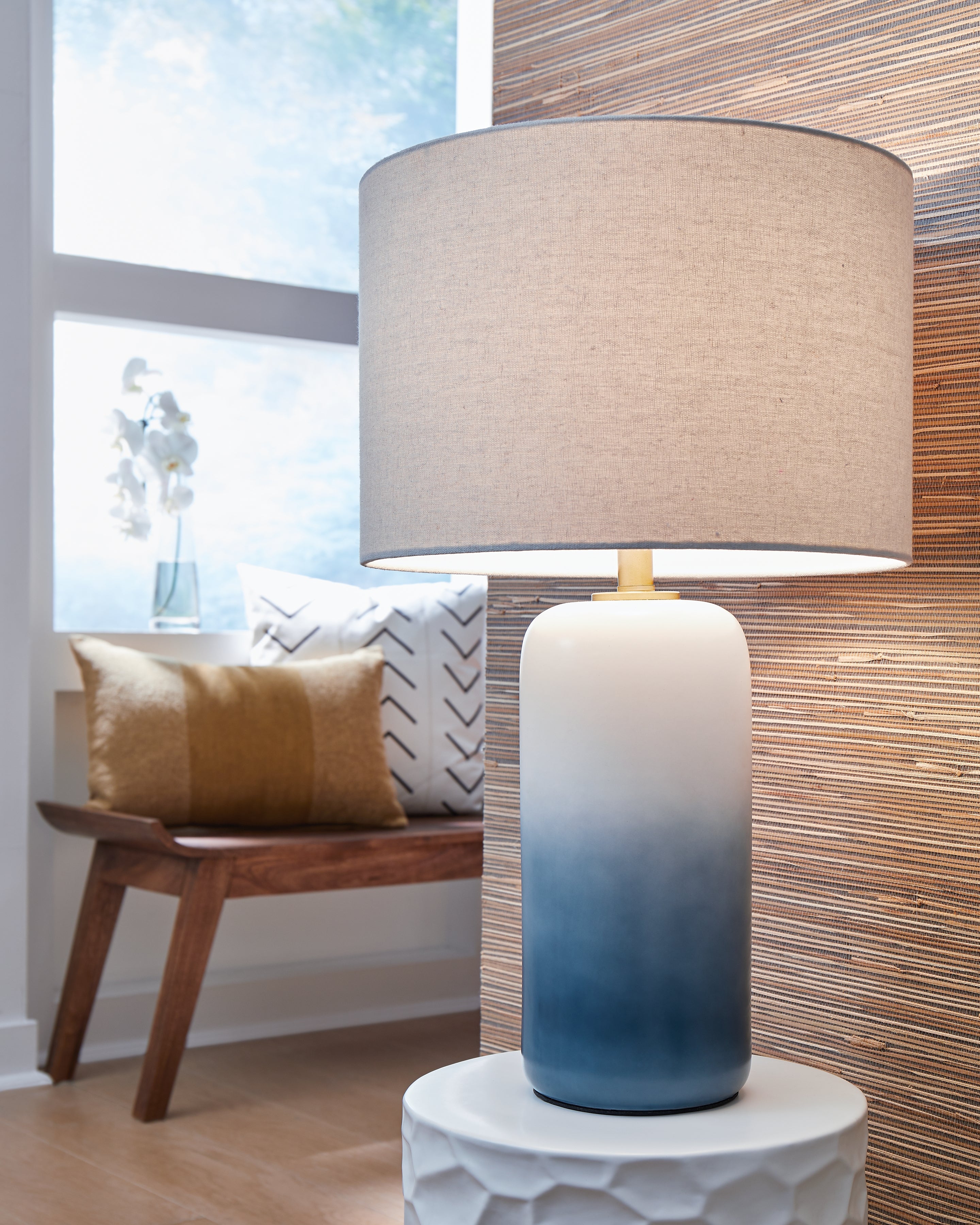 Diamond Furniture - Ashley Furniture - Lemrich Lighting - Table Lamp (Set of 2) / White/Teal - L123874X2