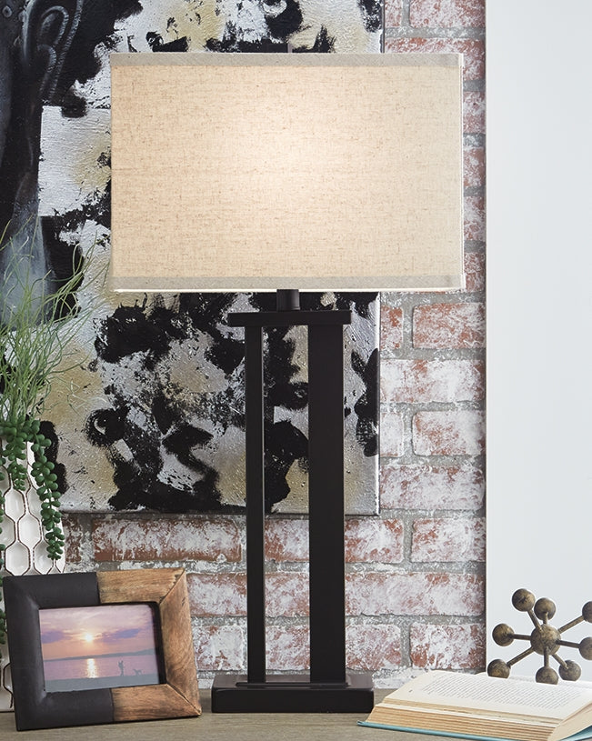Diamond Furniture - Ashley Furniture - Aniela Lighting - Metal Table Lamp (Set of 2) / Bronze Finish - L204074