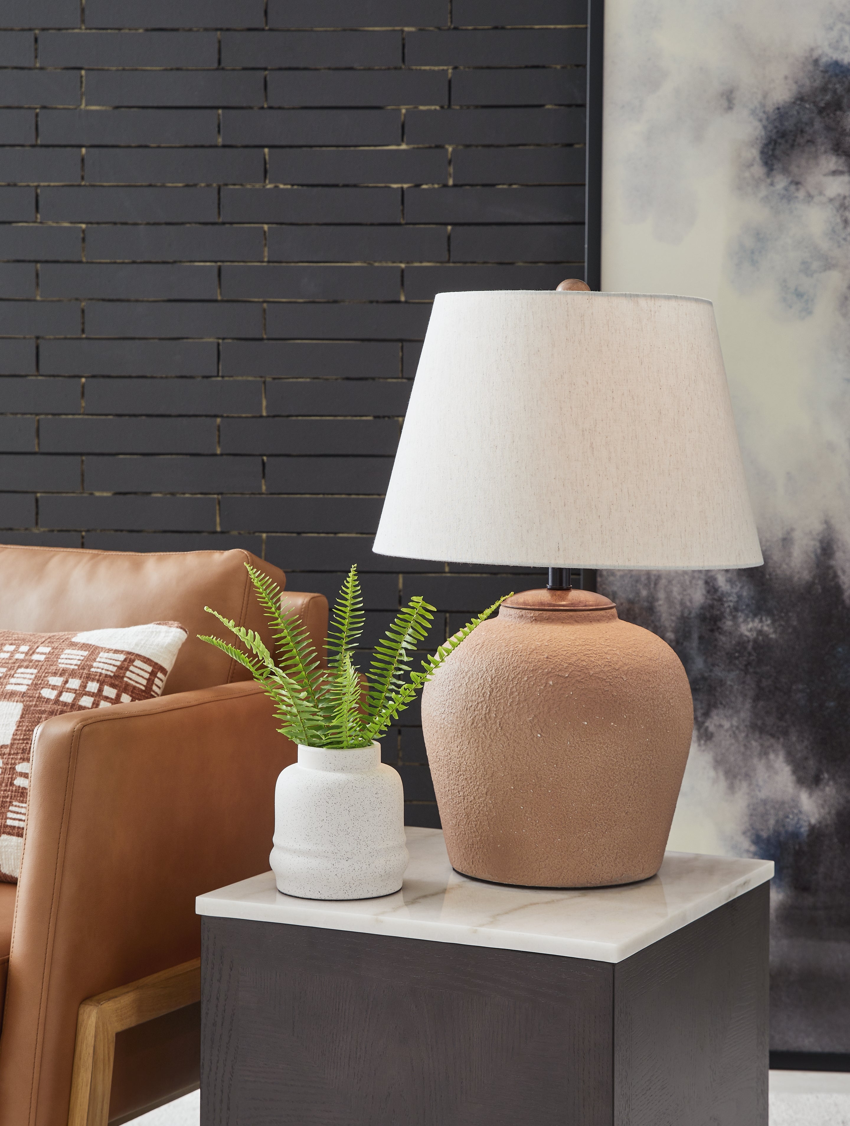 Diamond Furniture - Ashley Furniture - Scantor Lighting - Table Lamp (Set of 2) / Rust - L207464X2