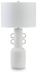 Diamond Furniture - Ashley Furniture - Perringhill Lighting - Metal Table Lamp (1/CN) / Distressed White - L207504