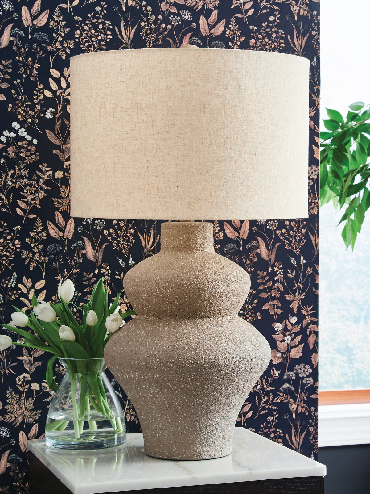 Diamond Furniture - Ashley Furniture - Jossleigh Lighting - Metal Table Lamp (1/CN) / Beige - L207624