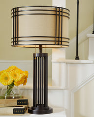 Diamond Furniture - Ashley Furniture - Hanswell Lighting - Table Lamp (Set of 2) / Dark Brown - L208294X2